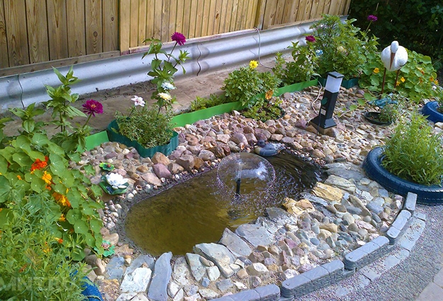 diy bathtub garden fountain