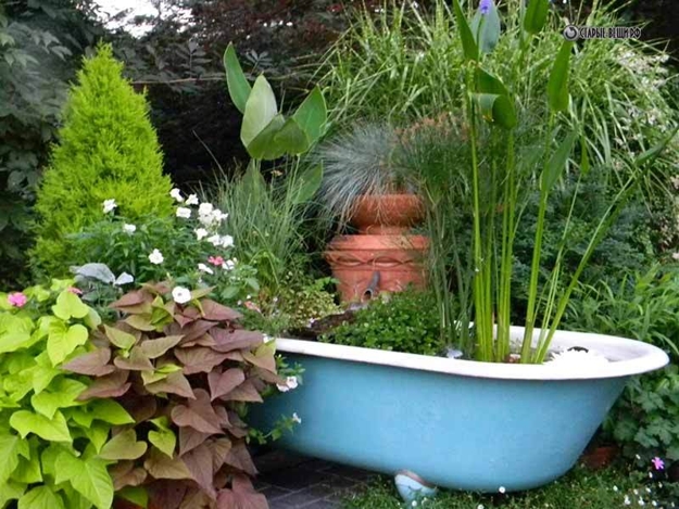 diy bathtub planters furniture garden features