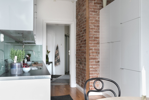 exposed brick wall