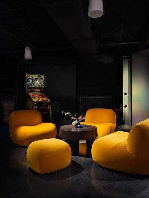yellow chairs contemporary furniture design