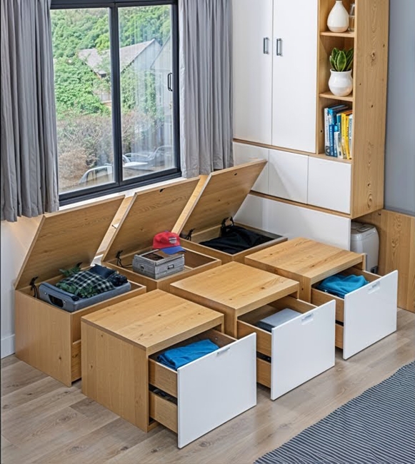 furniture storage room designs maximizing small spaces