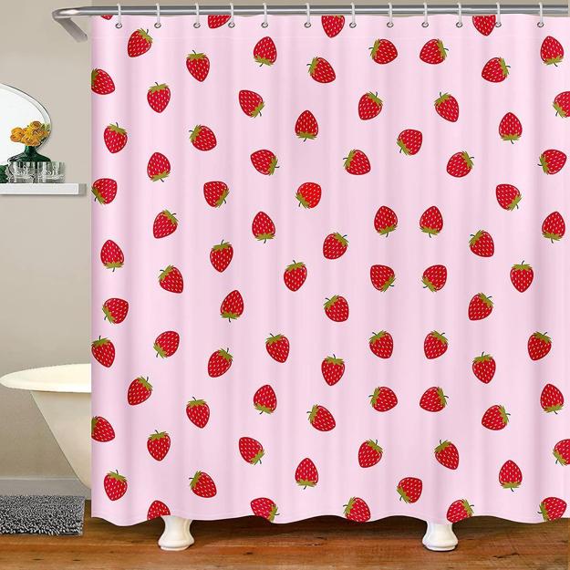 white red curtain ideas