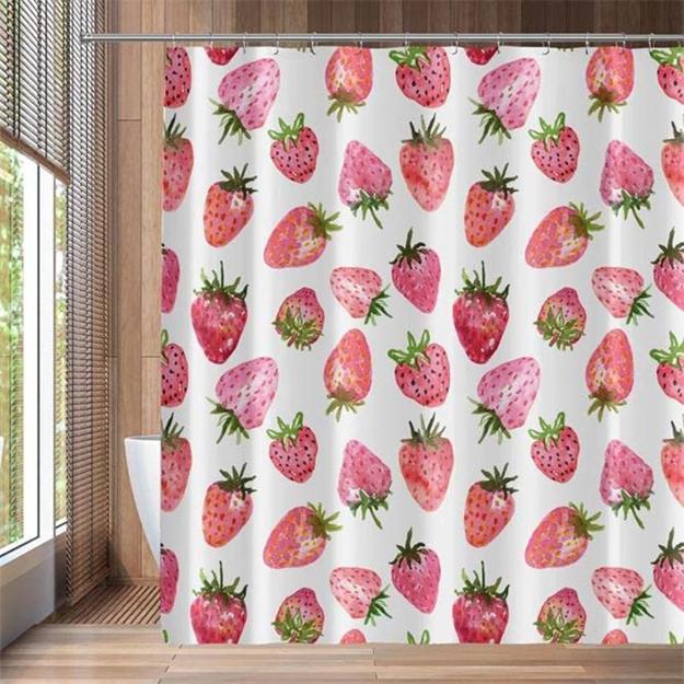 white red curtain ideas