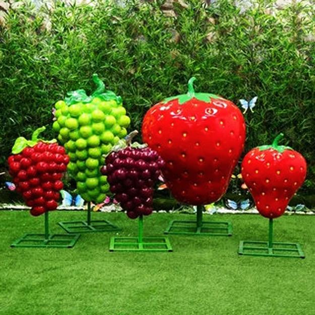 garden art various fruit sculptures