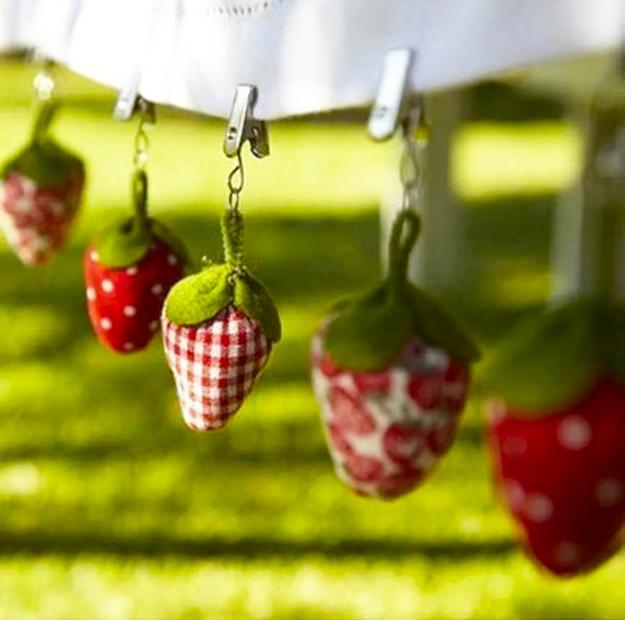 handmade strawberry decorations