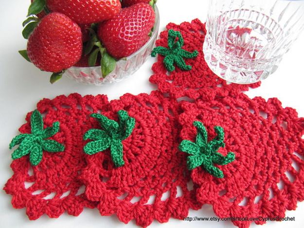 handmade coasters crochet designs