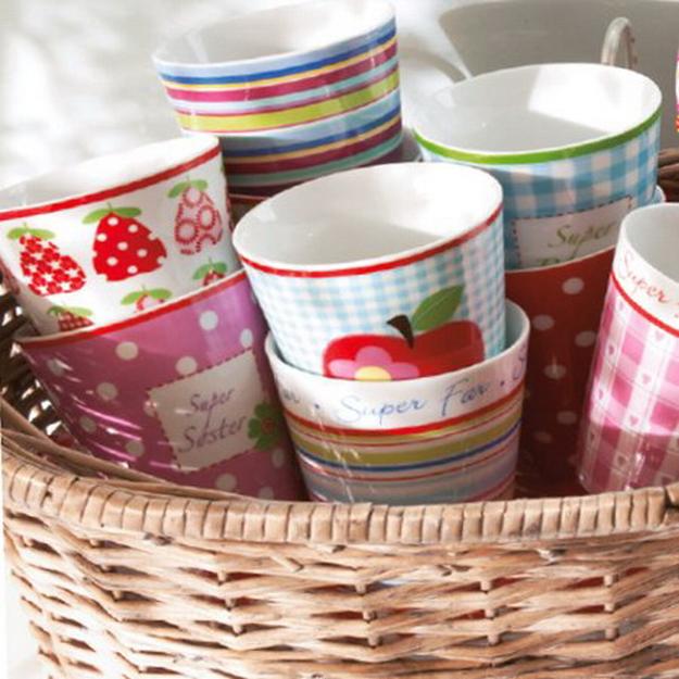 strawberry cups wicker basket