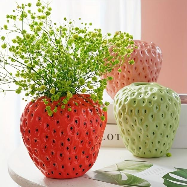 strawberry vases