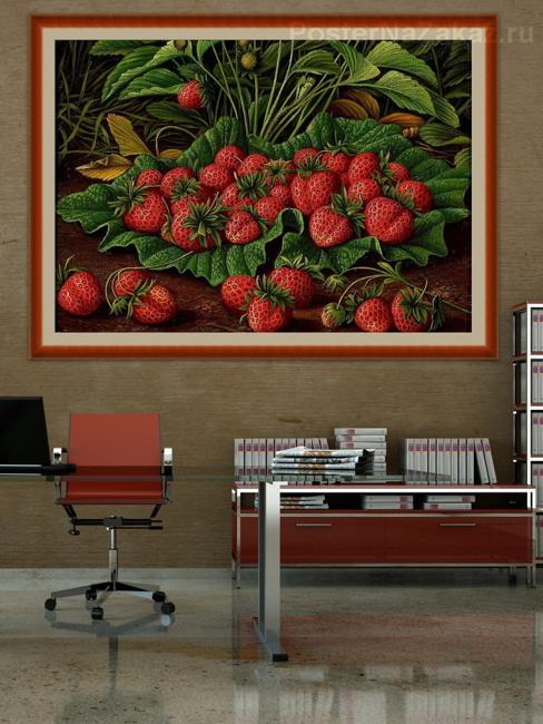 strawberry prints wall decorations