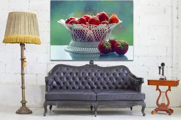 strawberry prints wall decorations