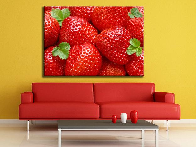 strawberry prints wall decorations
