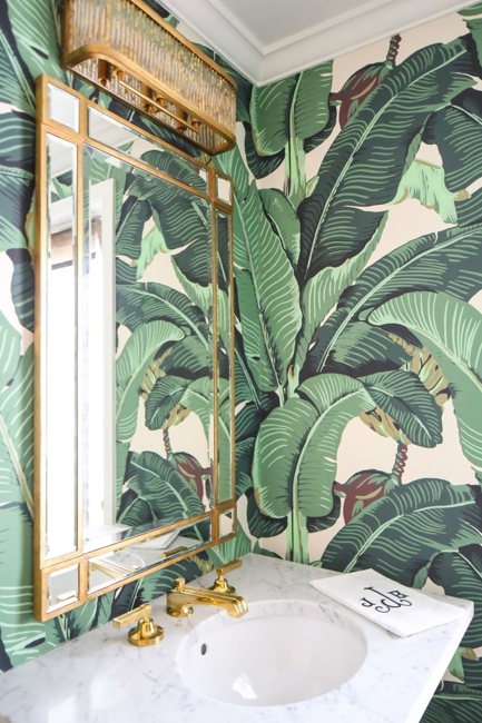 greenery leaf patterns green interior colors