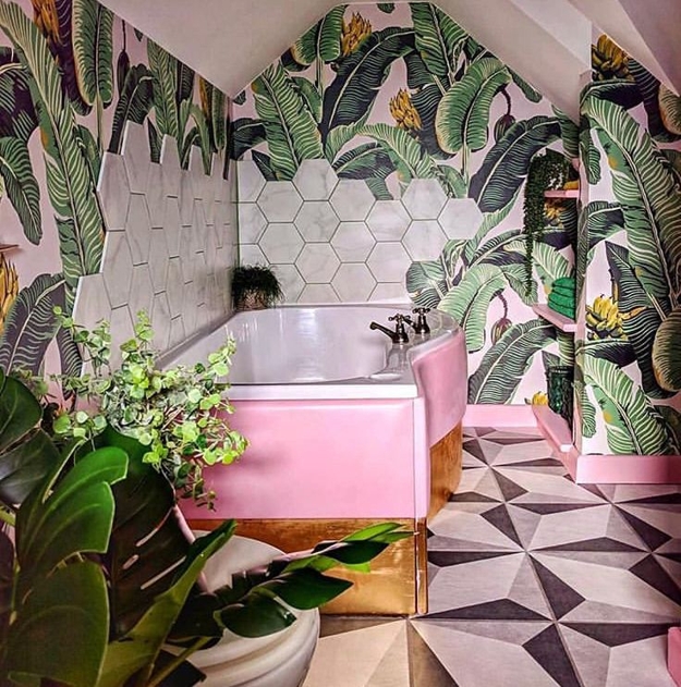 greenery leaf patterns green interior colors