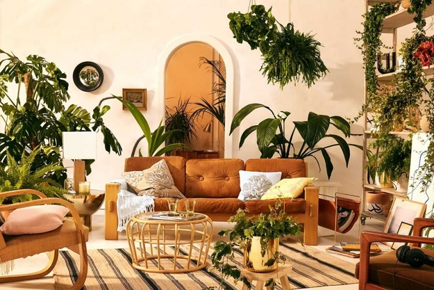 greenery leaf patterns green interior colors