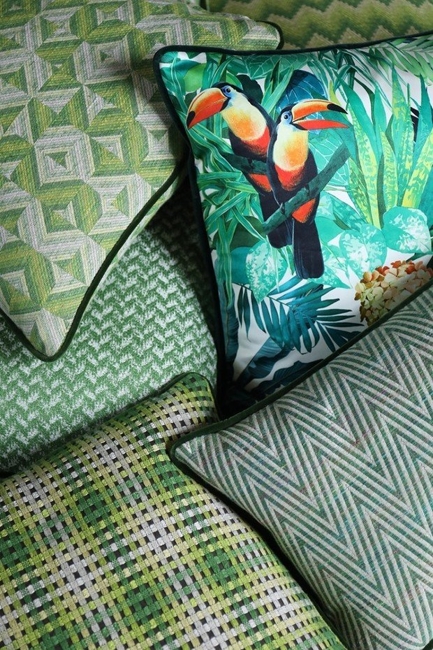greenery leaf patterns green interior colors
