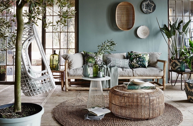 greenery leaf patterns green interior colors