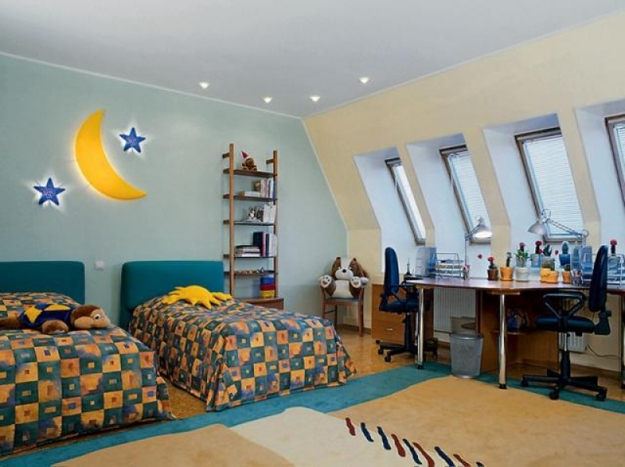 kids study area layout furniture placement