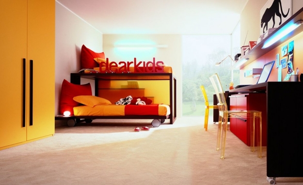 kids study area layout furniture placement