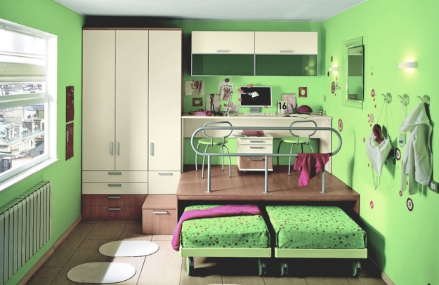 kids study area layout furniture placement