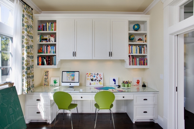 kids study area layout furniture placement