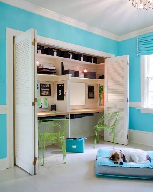 kids study area layout furniture placement