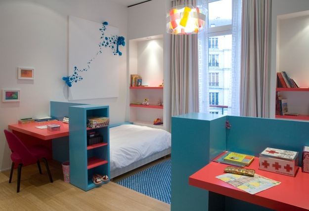 kids study area layout furniture placement