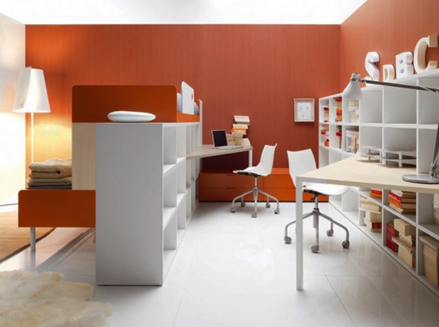 kids study area layout furniture placement