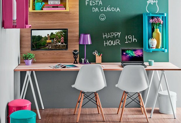 kids study area layout furniture placement