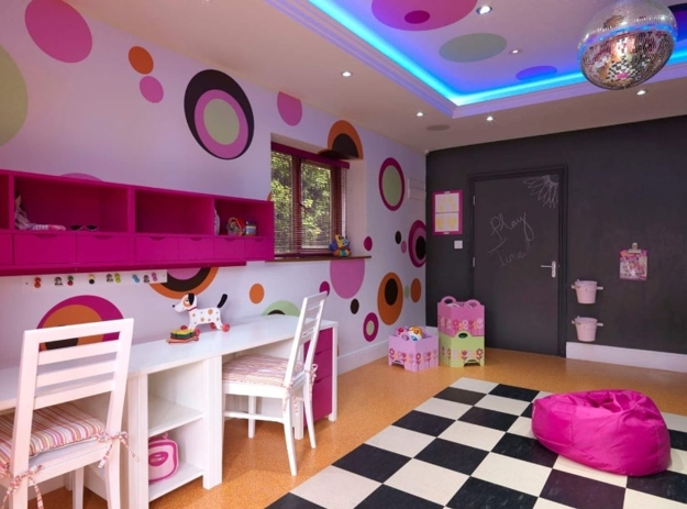 kids study area layout furniture placement