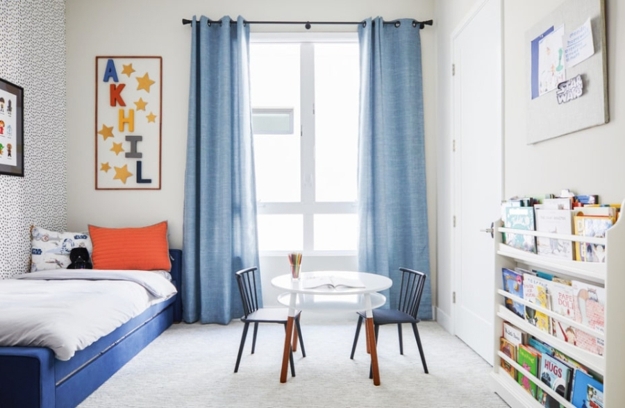 kids study area layout furniture placement