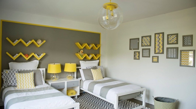 modern kids room designs for two