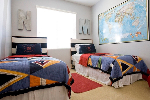 modern kids room designs for two