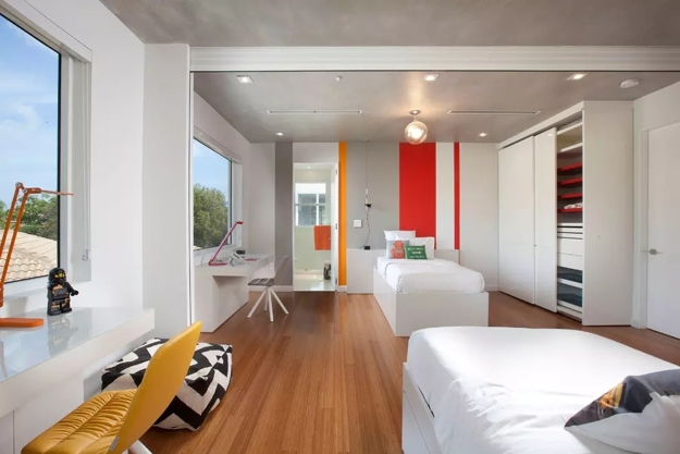modern kids room designs for two