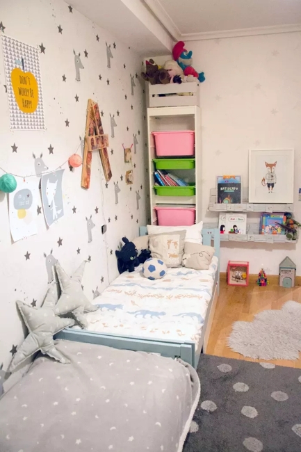 modern kids room designs for two
