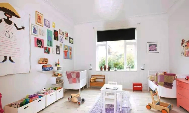 modern kids room designs for two