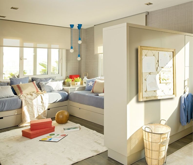 modern kids room designs for two
