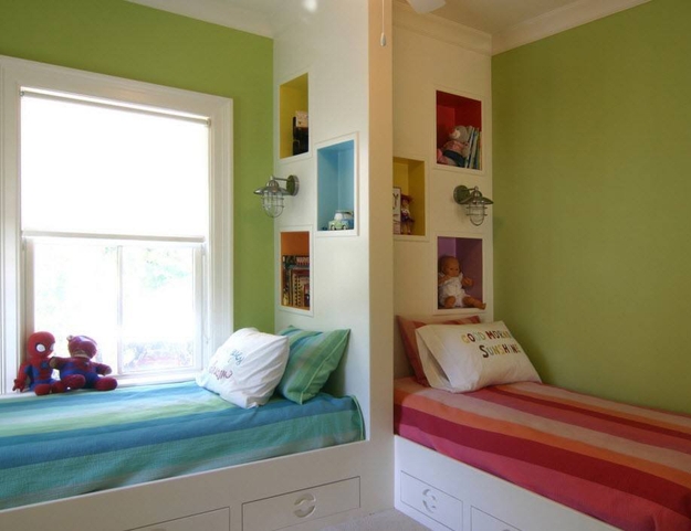 modern kids room designs for two