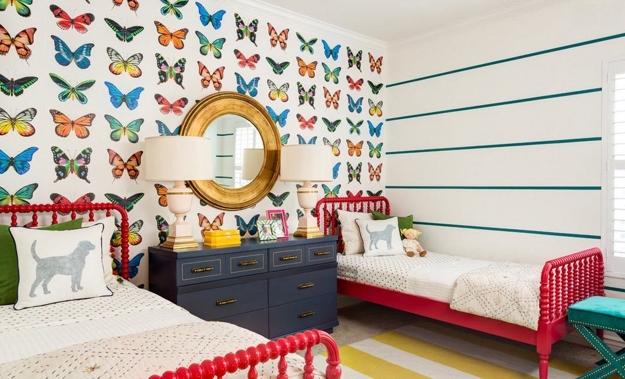modern kids room designs for two