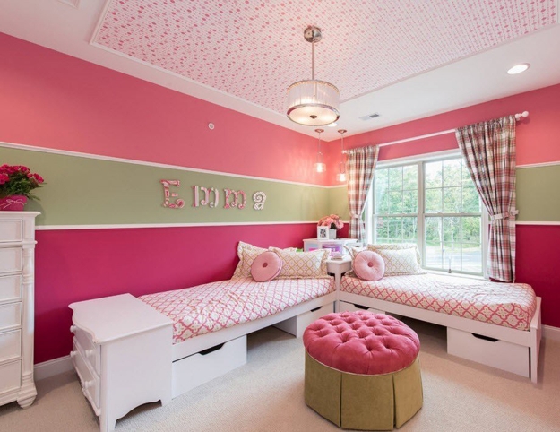 children bedroom decorating furniture two beds