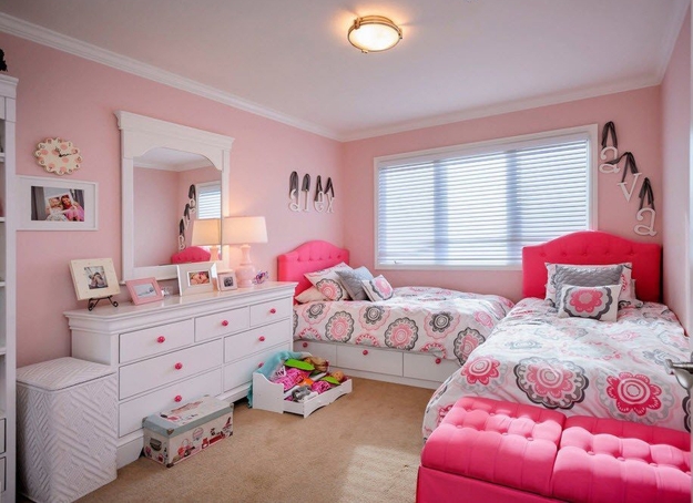 children bedroom decorating furniture two beds