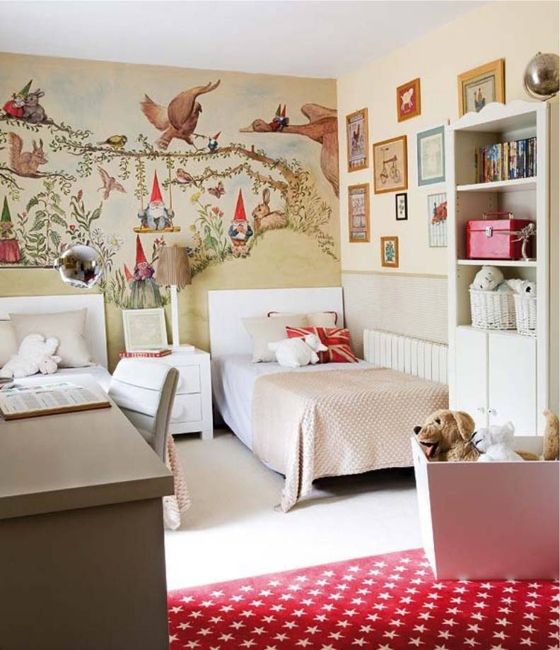 children bedroom decorating furniture two beds