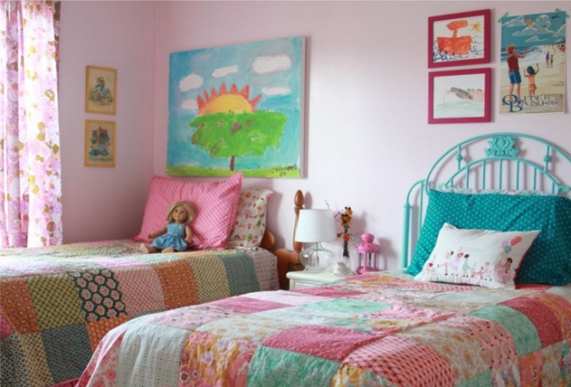 children bedroom decorating furniture two beds