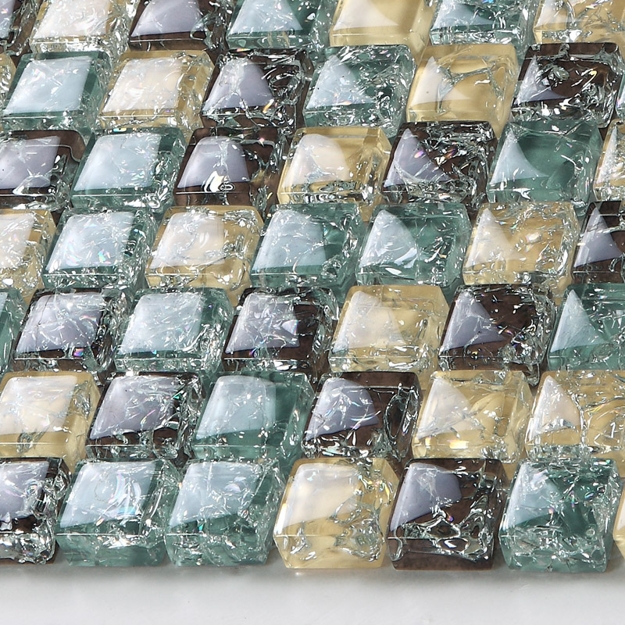 colorful glass mosaic tiles