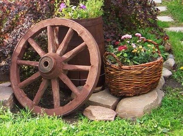 antique wooden wheel
