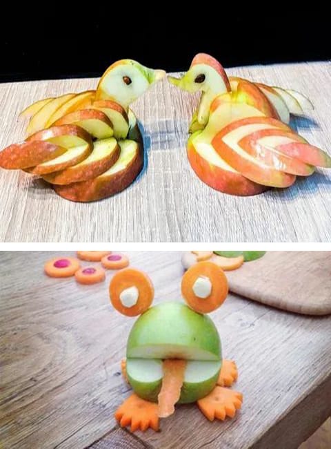 fresh apple snacks artful food decoration ideas