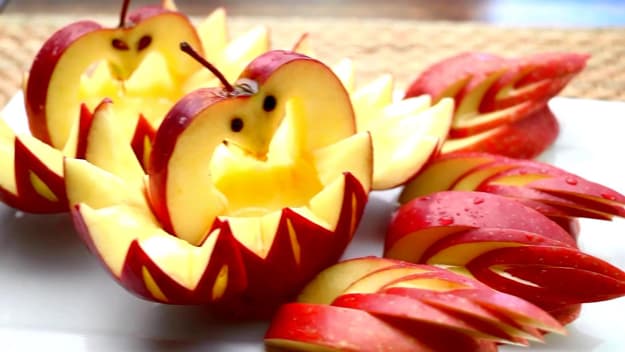 fresh apple snacks artful food decoration ideas