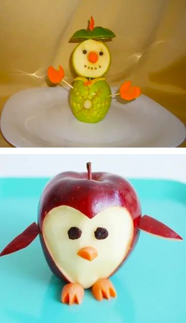fresh apple snacks artful food decoration ideas
