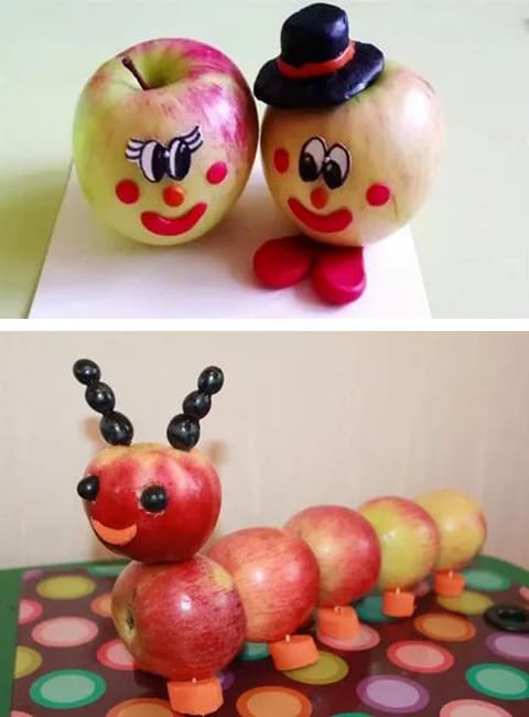 fresh apple snacks artful food decoration ideas