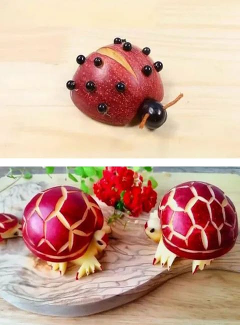 fresh apple snacks artful food decoration ideas