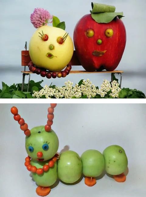 fresh apple snacks artful food decoration ideas